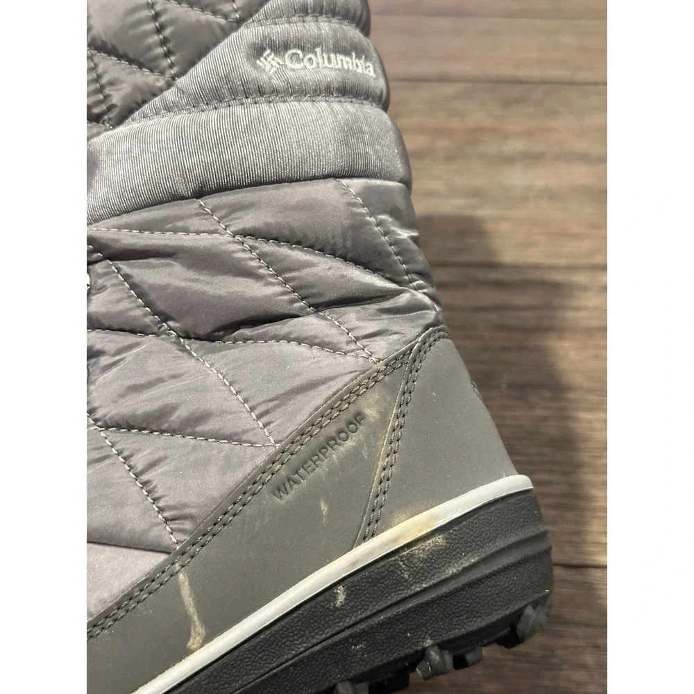 Columbia Women's Sz‎ 7 Heavenly Gray Waterproof Omni Heat Winter Snow Boots